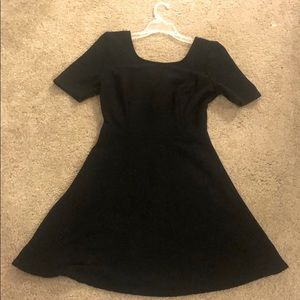 Classic Black Peplum Dress